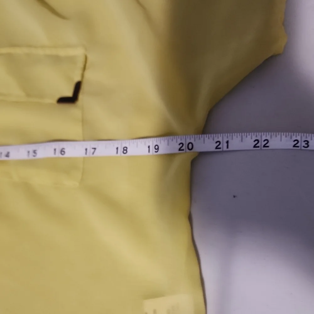 Live 4 Truth Yellow Cuffed Sleeve Polo Blouse - Picture 5 of 8